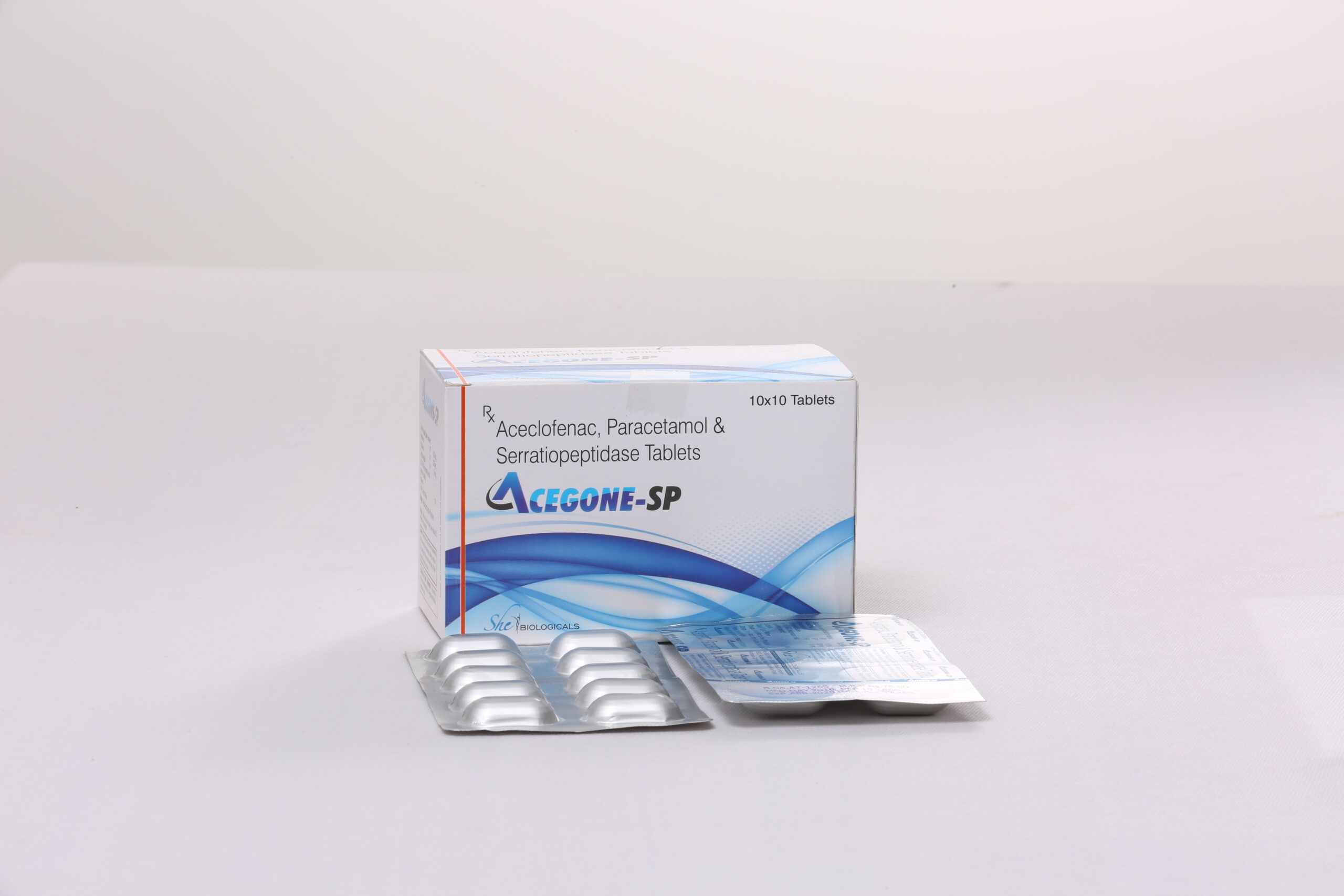 ACEGONE-SP (Aceclofenac Paracetamol Serratiopeptidase)