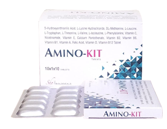 AMINO-KIT (Hydroxyanthranilic acid L-Lysine Hydrochloride DL-Methionine L-Leucine)