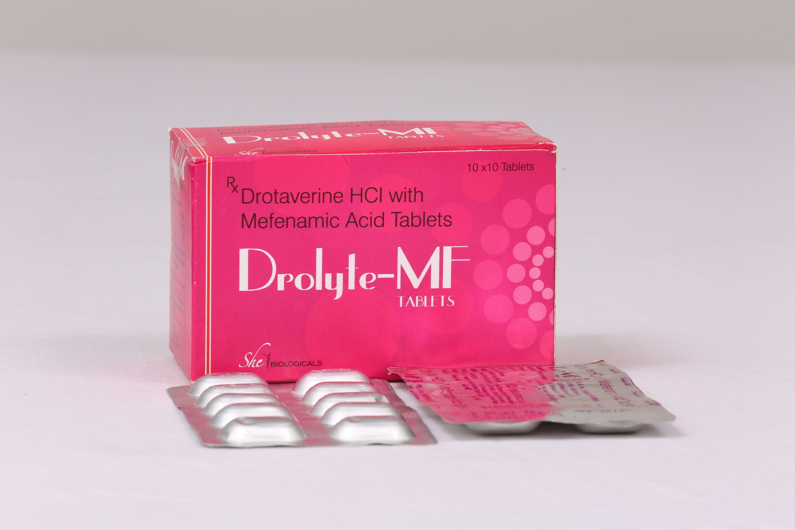 DROLYTE-MF (Drotaverine 80mg Mefenamic Acid 250mg)