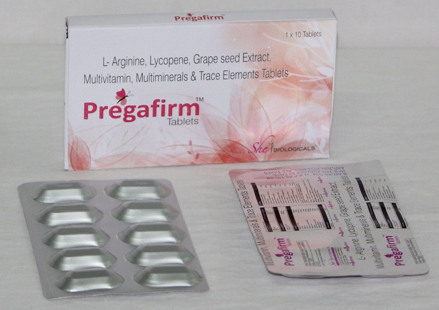 PREGAFIRM (L-Arginine Lycopene Grape seed Extract Multivitamins Multiminerals)