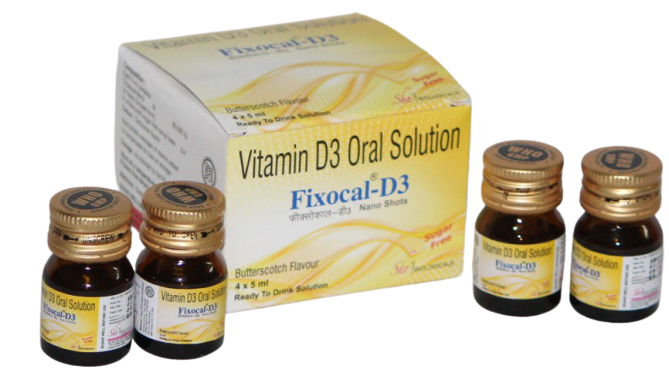 FIXOCAL-D3 NANO SHOTS (Vitamin-D3 Oral Solution.)